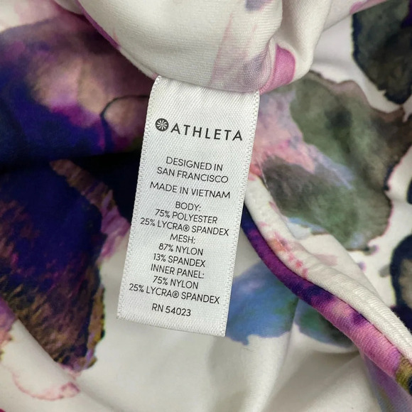 Athleta Floral Mudra Tight Capri Medium - Picture 6 of 8